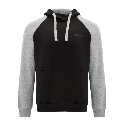 Hoodies golf Personnalisable Noir Manches Grise