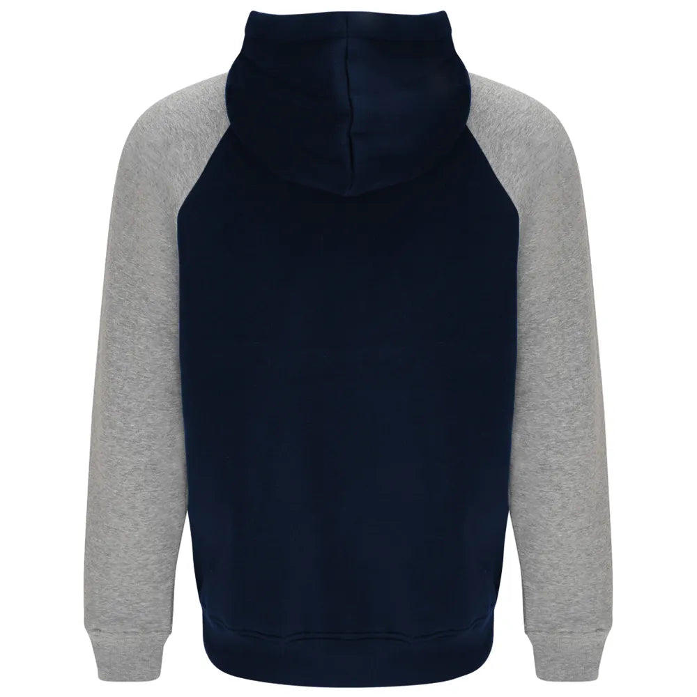 Hoodies golf Personnalisable Bleu Marine Manches Grise