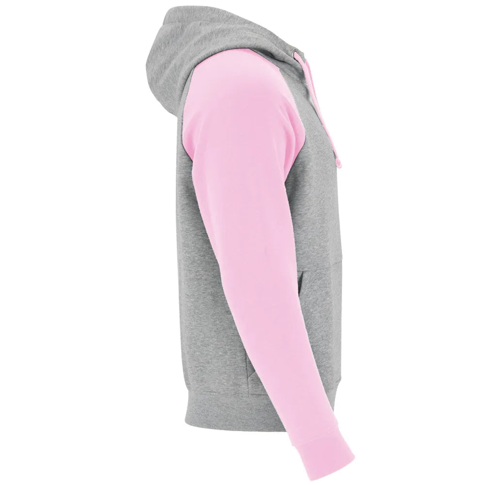 Hoodies golf Personnalisable Gris Manches Rose