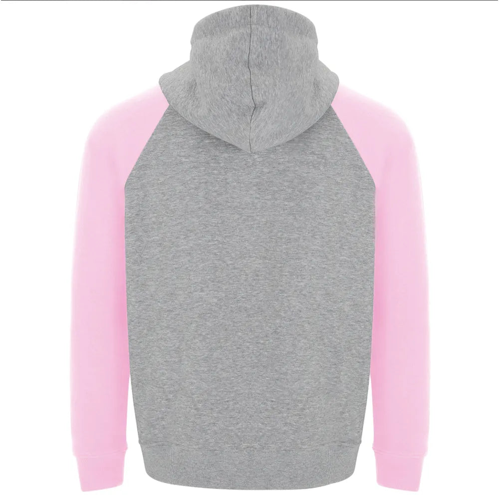 Hoodies golf Personnalisable Gris Manches Rose