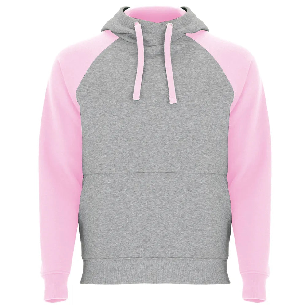 Hoodies golf Personnalisable Gris Manches Rose