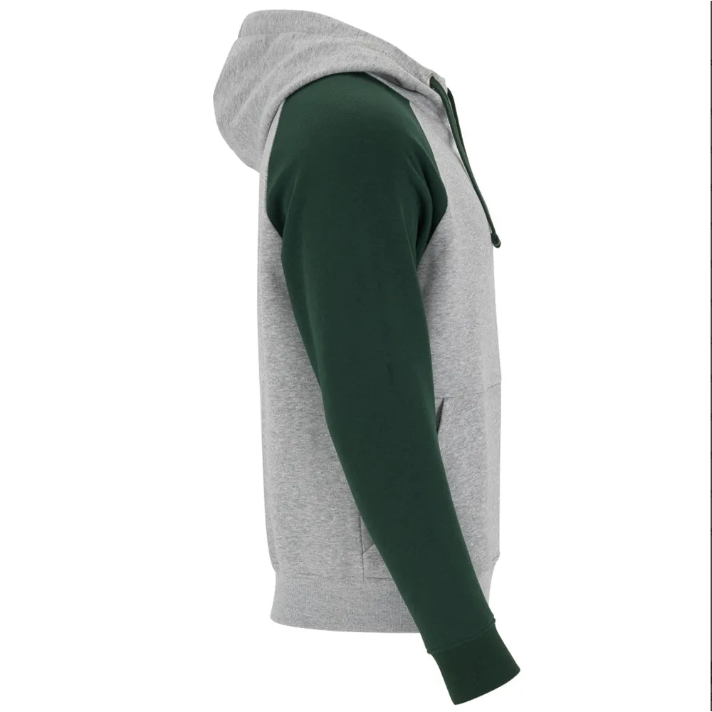 Hoodies golf Personnalisable Gris Manches Vert