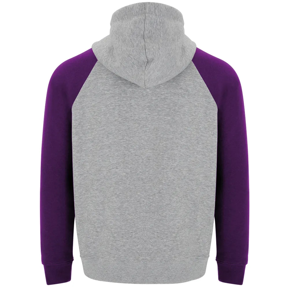 Hoodies golf Personnalisable Gris Manches Violet