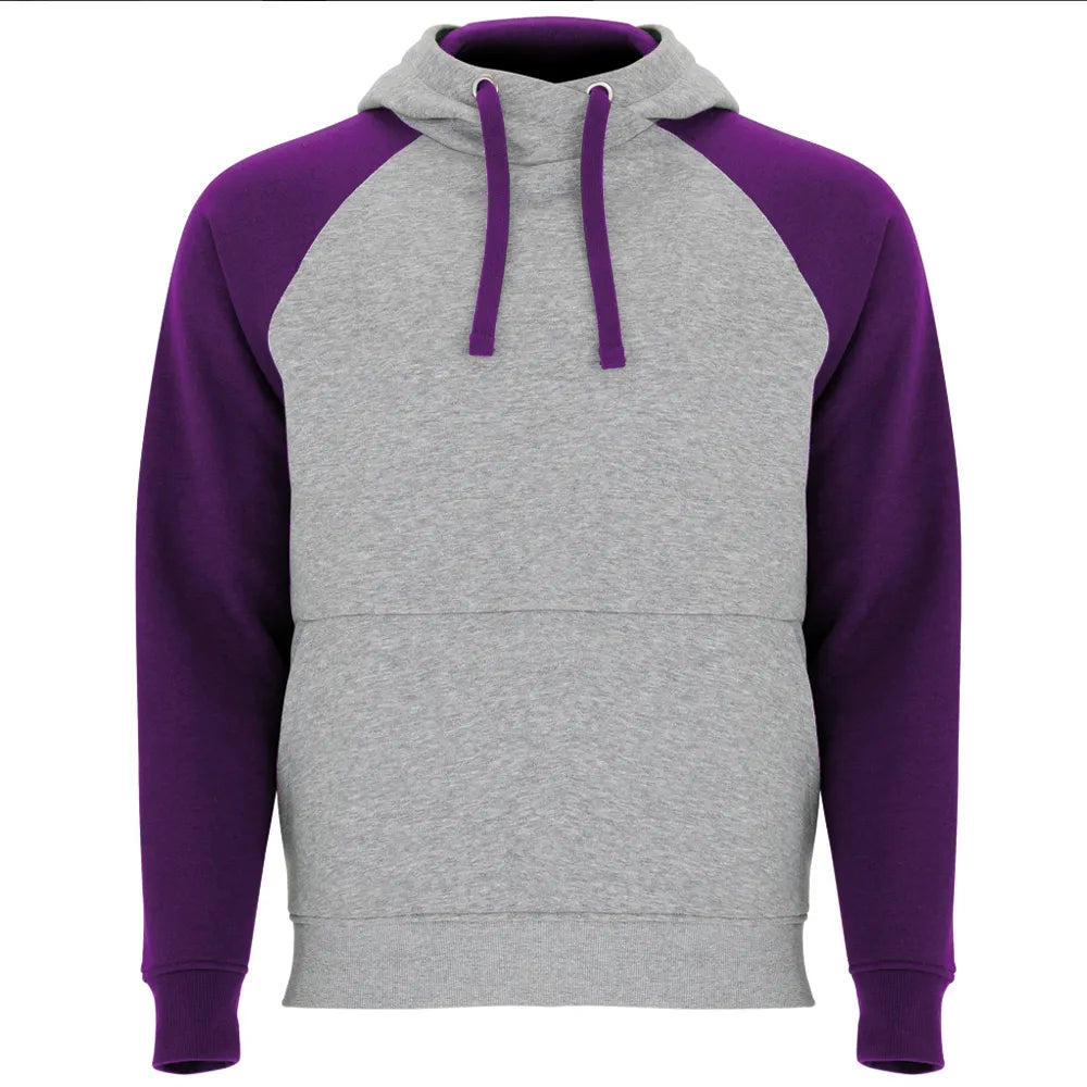 Hoodies golf Personnalisable Gris Manches Violet